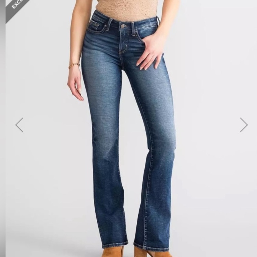 Buckle black no. 53 boot cut jeans size 24x36 (xtra long)